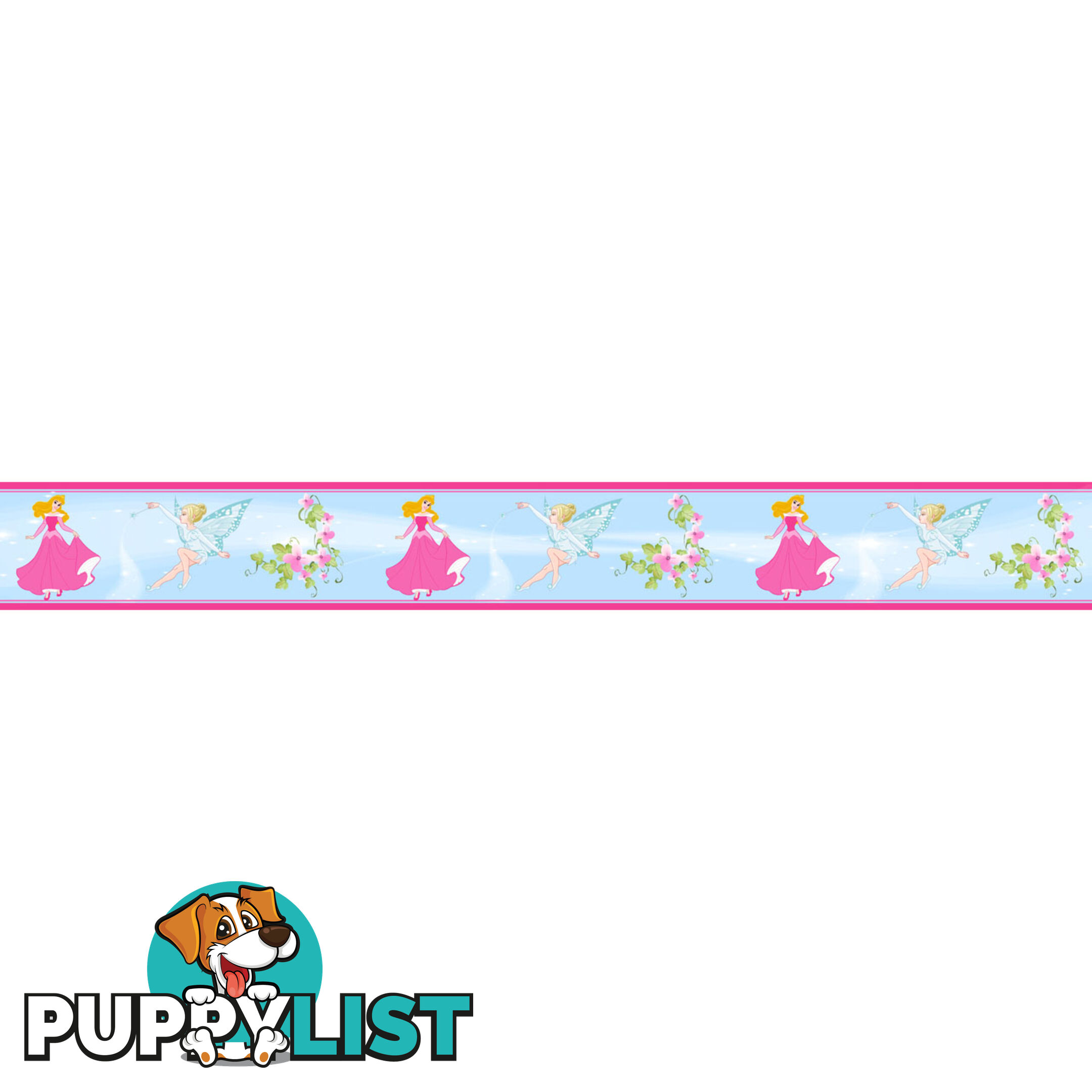 Girls Princess Wall Border Stickers - Totally Movable