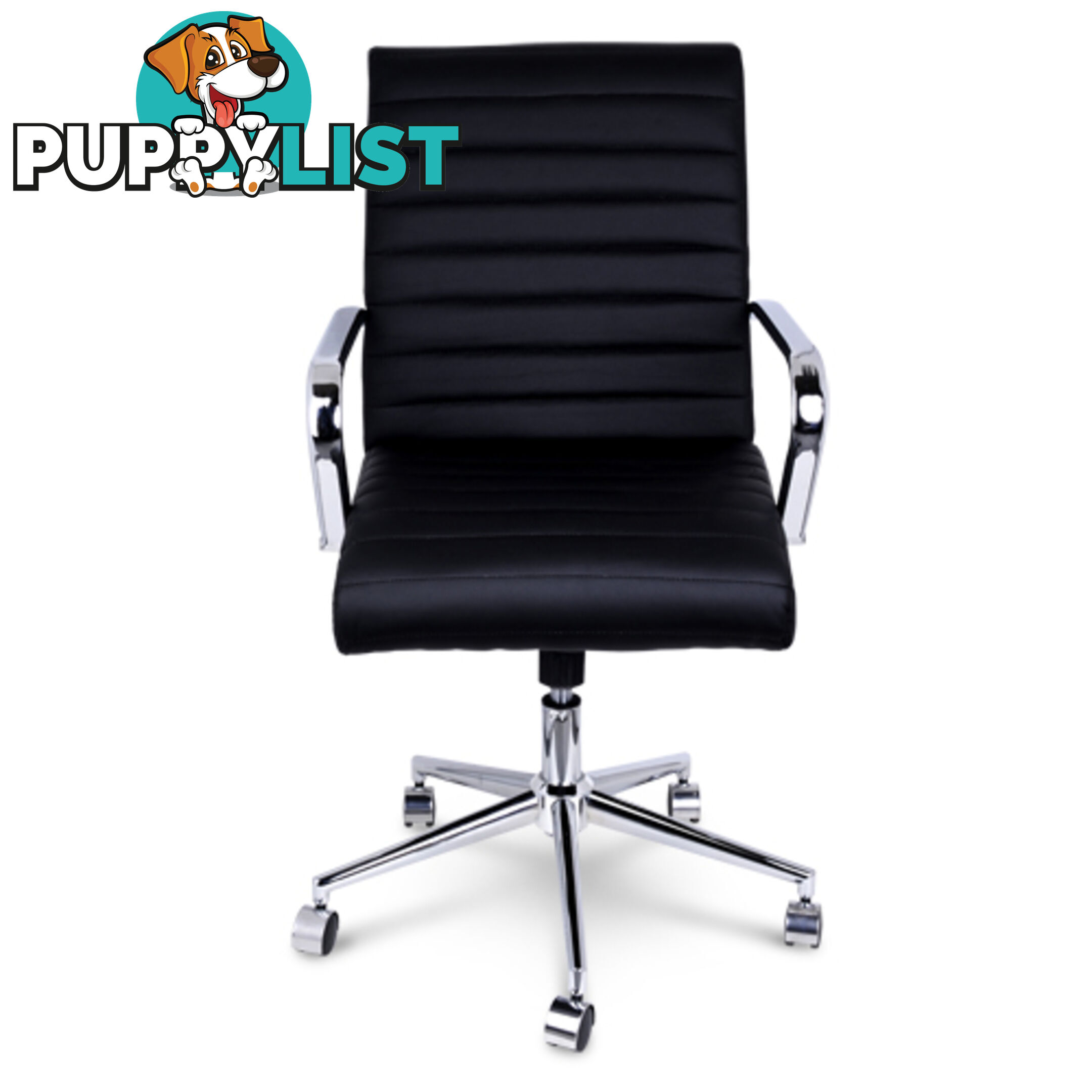 Executive PU Leather Office Computer Chair Black