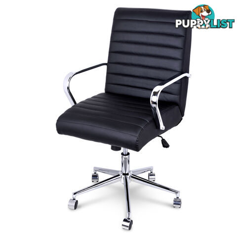 Executive PU Leather Office Computer Chair Black