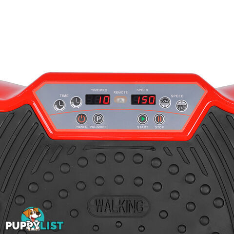 1000W Vibrating Plate with Roller Wheels - Red