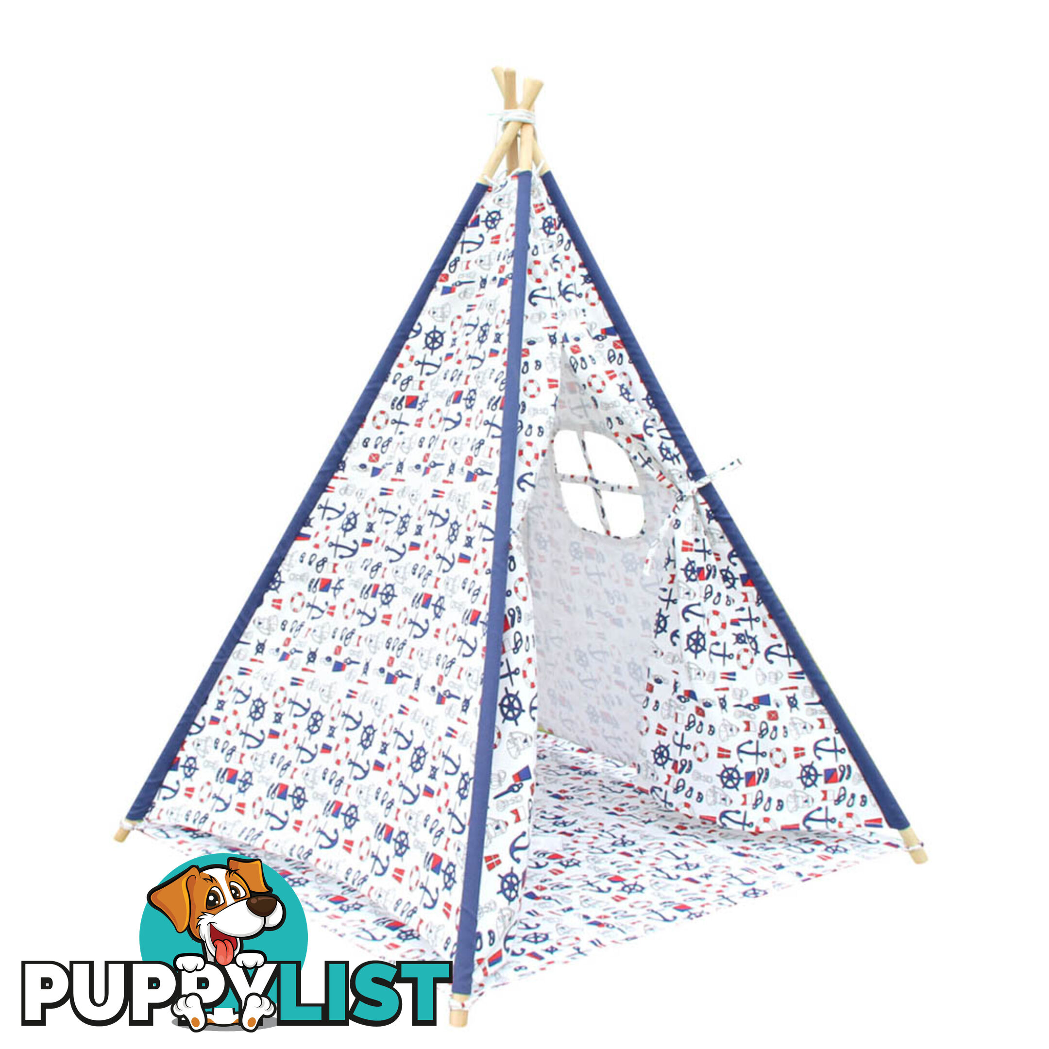 4 Poles Teepee Tent w/ Storage Bag