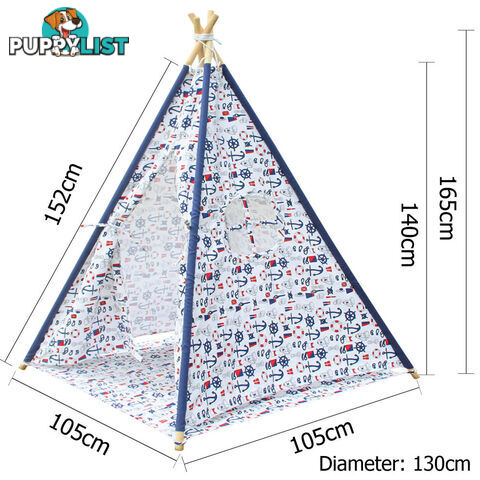 4 Poles Teepee Tent w/ Storage Bag