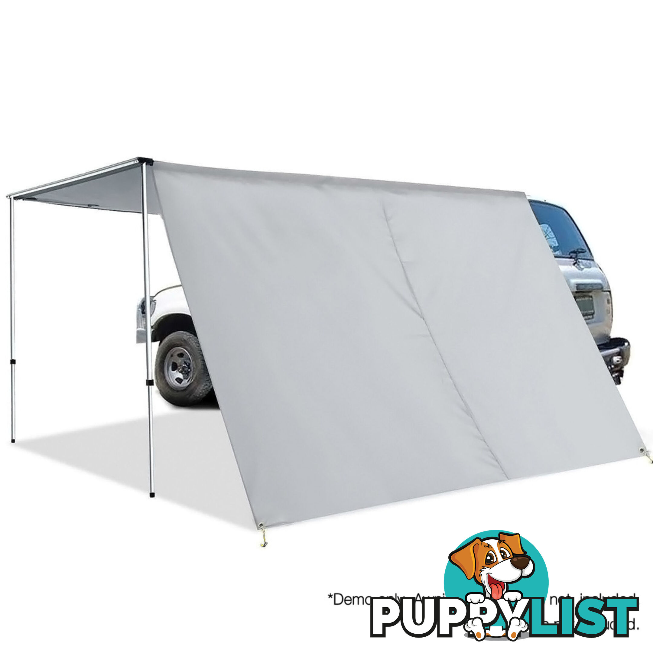 2X3M Car Awning  - Grey