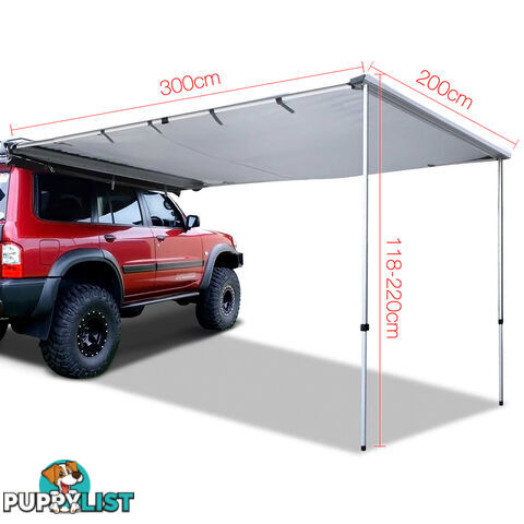 2X3M Car Awning  - Grey