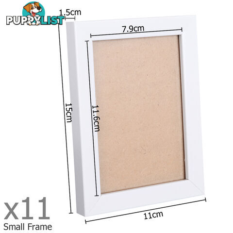 17 pcs Photo Frames Set Wall White