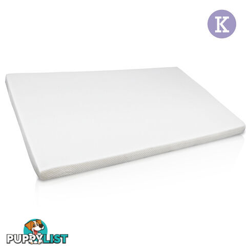 Visco Elastic Memory Foam Mattress Topper 7cm King