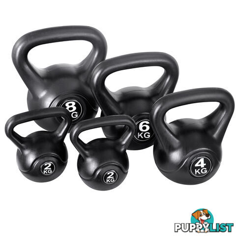 Set of 5 Kettle Bells Fitness Exercise Kit