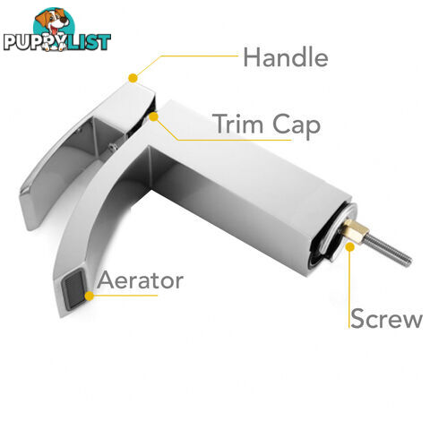 Single Lever Lavatory Faucet Kitchen Laundry Basin Sink Mixer Tap Swivel