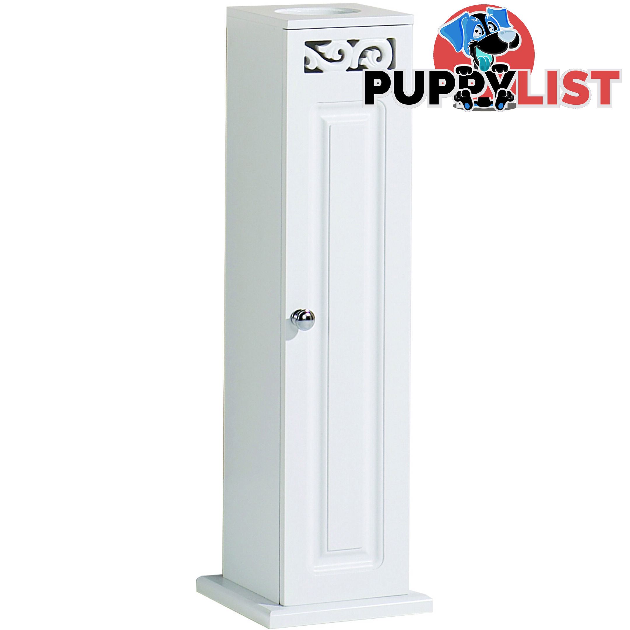 Lure Toilet Roll Cupboard in WHITE