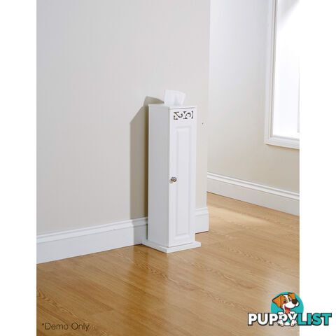 Lure Toilet Roll Cupboard in WHITE