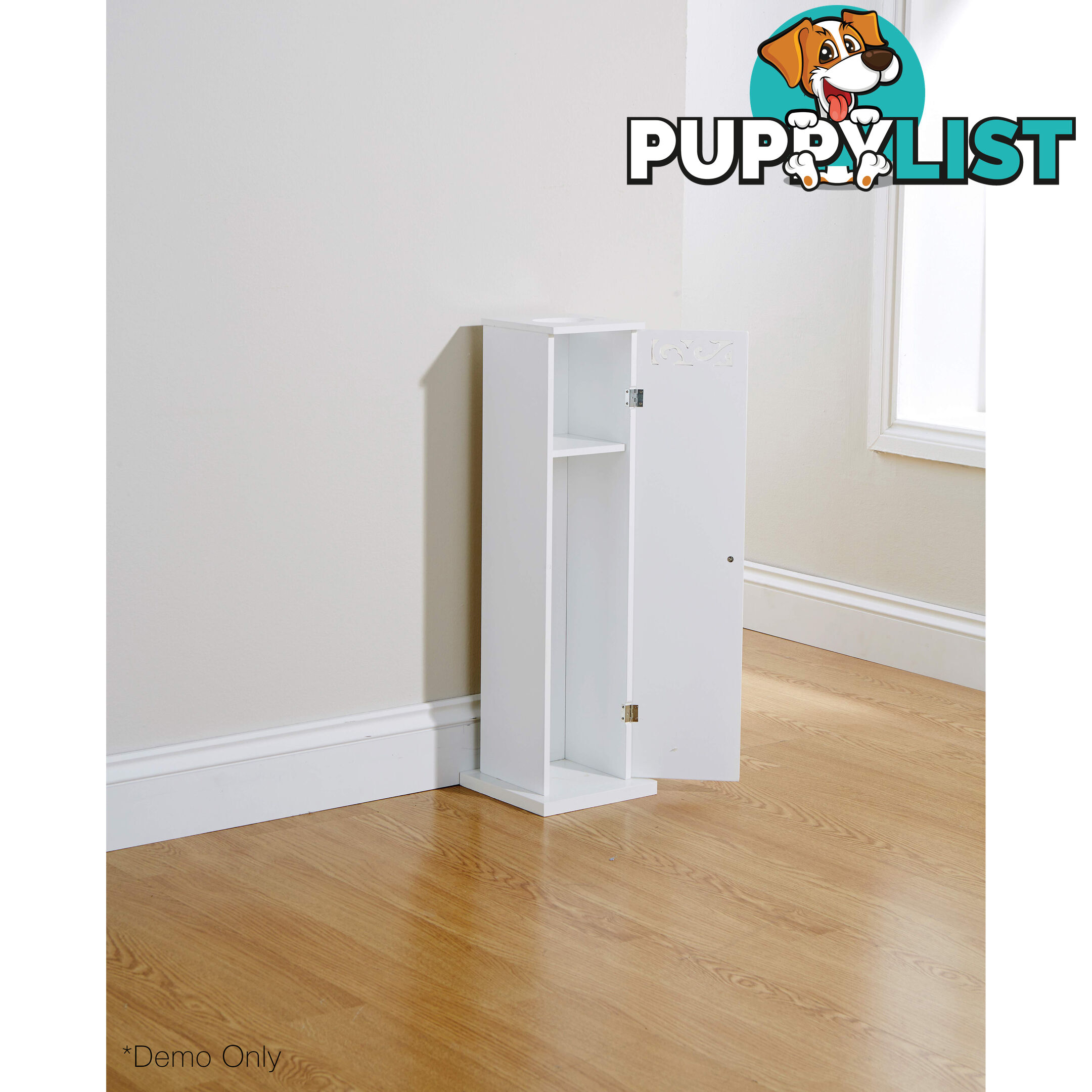 Lure Toilet Roll Cupboard in WHITE