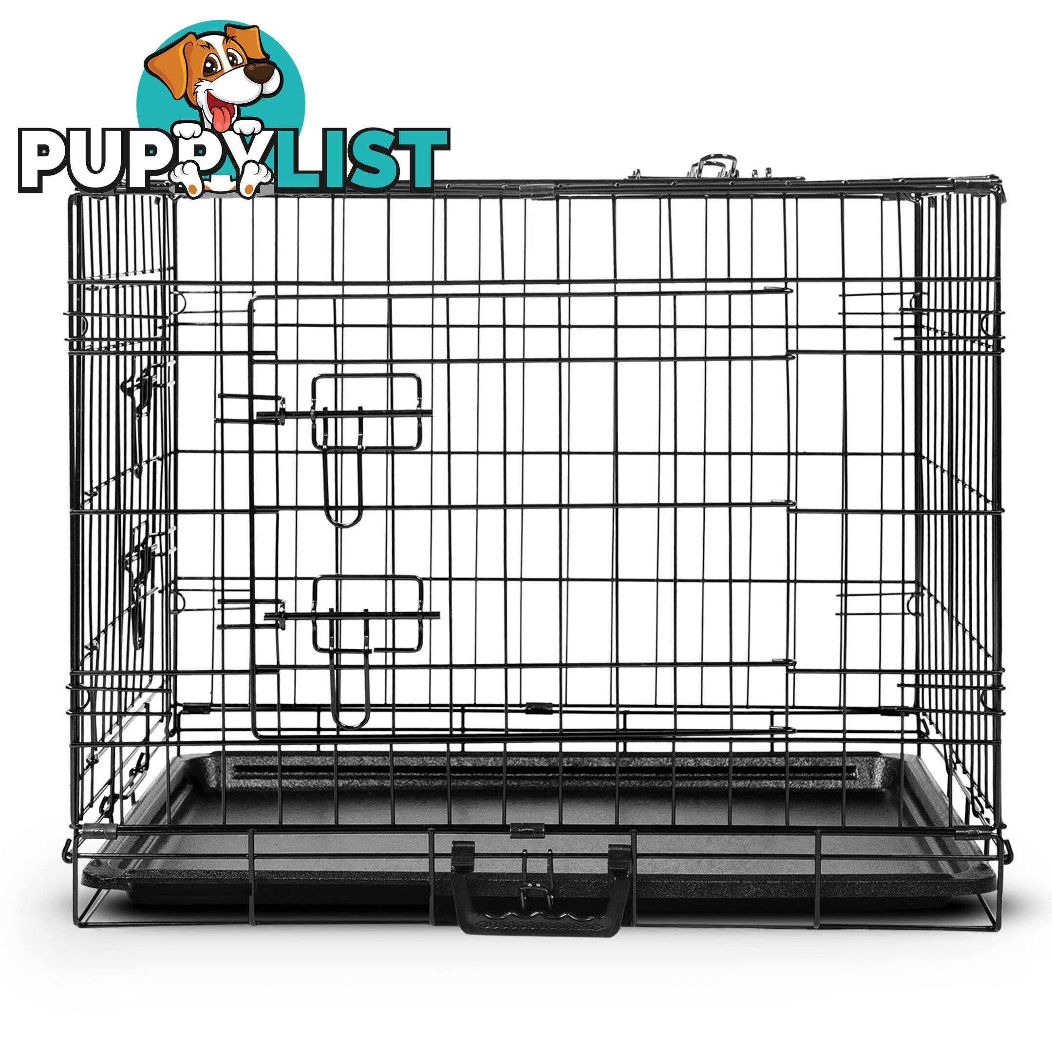 Metal Collapsible Dog Cage 24IN