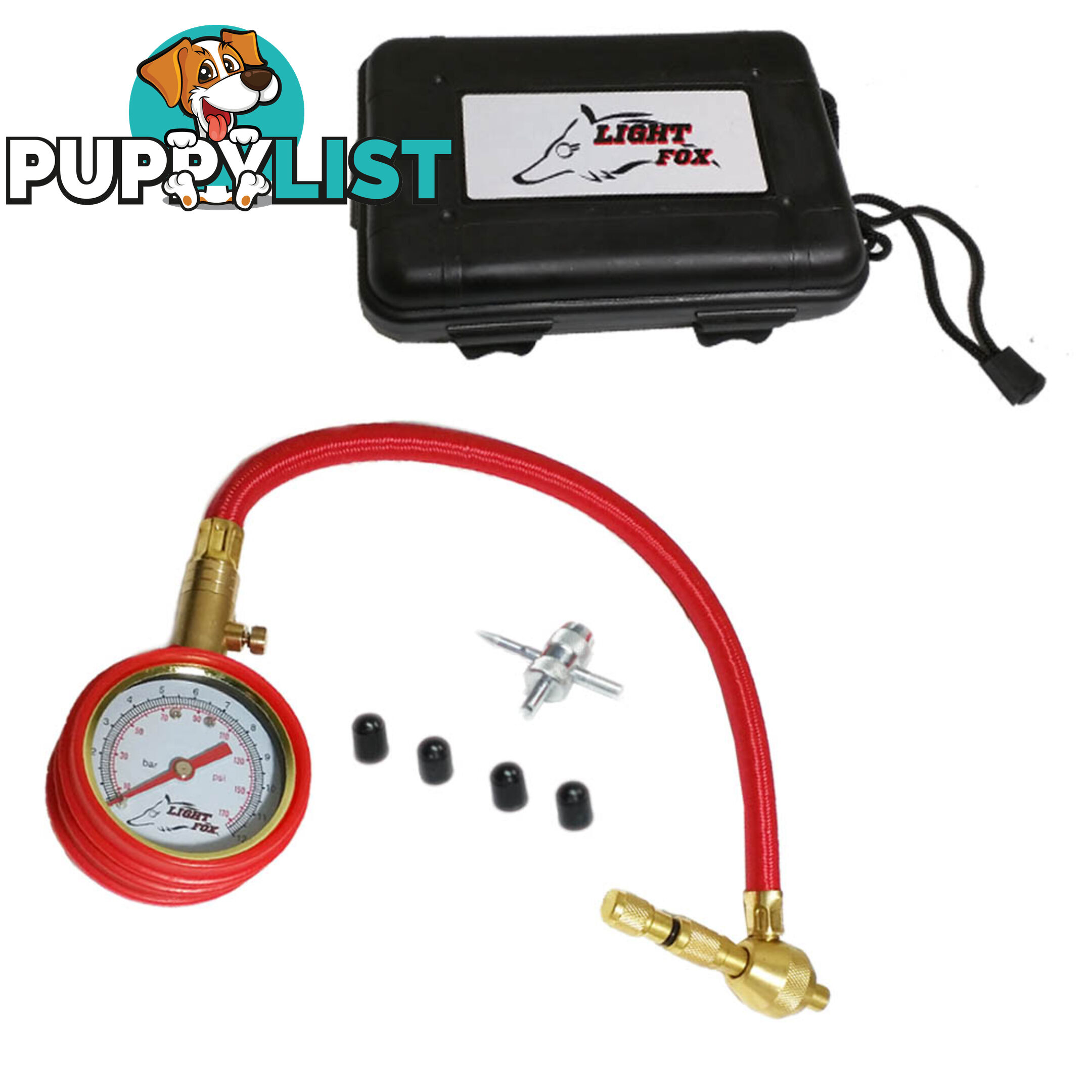 Rapid Tyre/Tire Deflator Air Deflators 4WD With Pressure Gauge Valve Tool