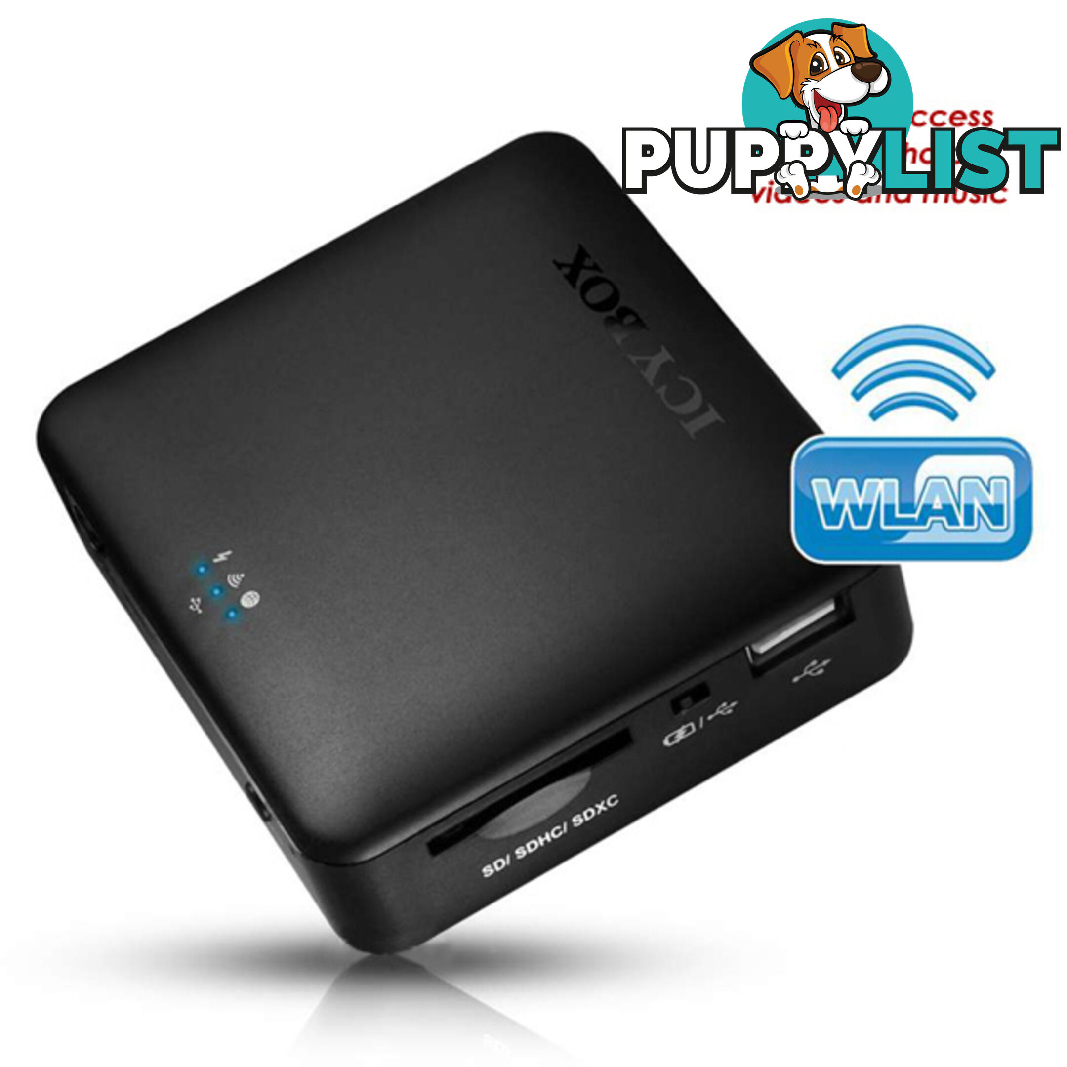 ICY BOX IB-WRP201SD WiFi-Station for SD cards, Access Point and Power Bank