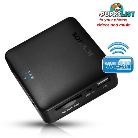 ICY BOX IB-WRP201SD WiFi-Station for SD cards, Access Point and Power Bank