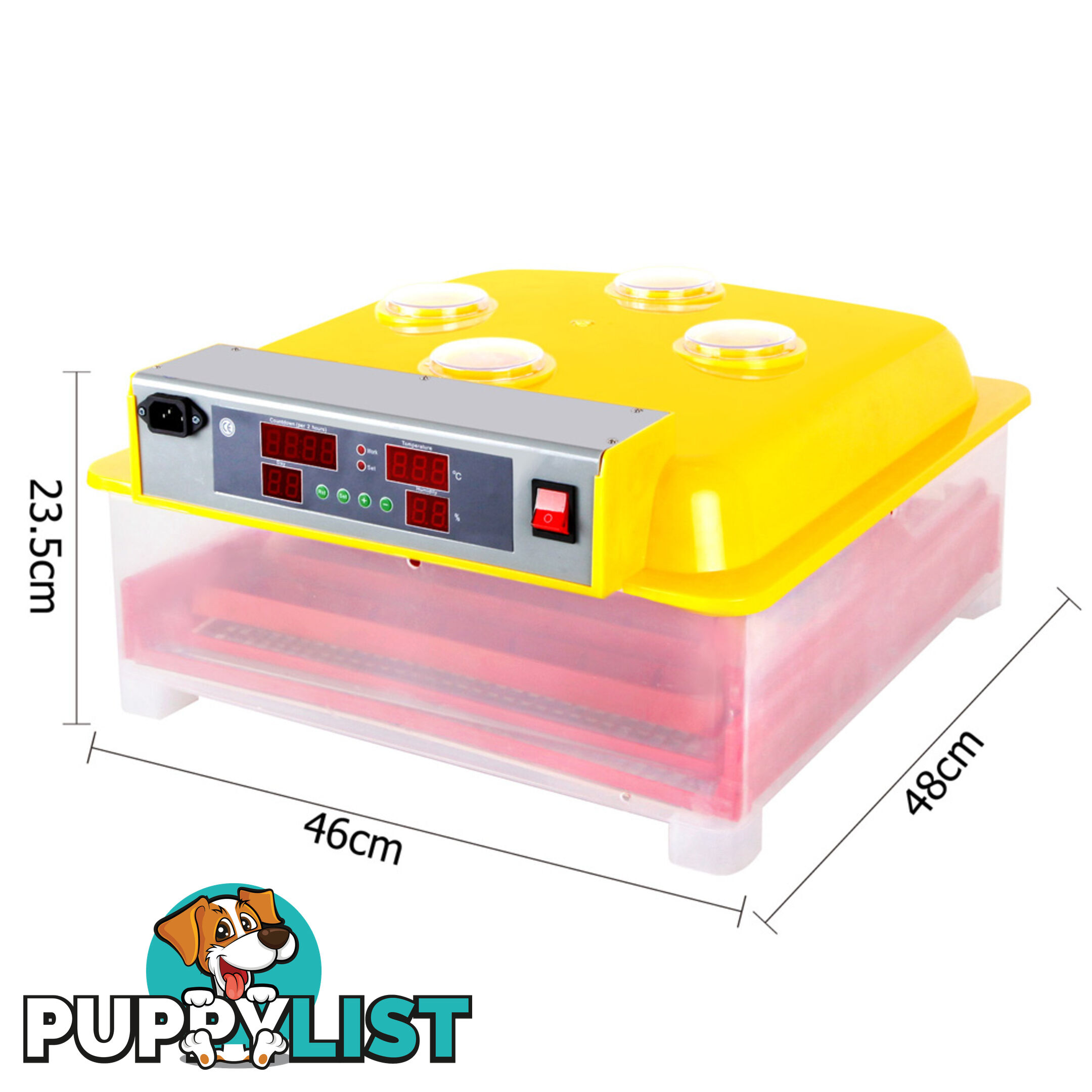 Automatic 60 Egg Incubator Yellow