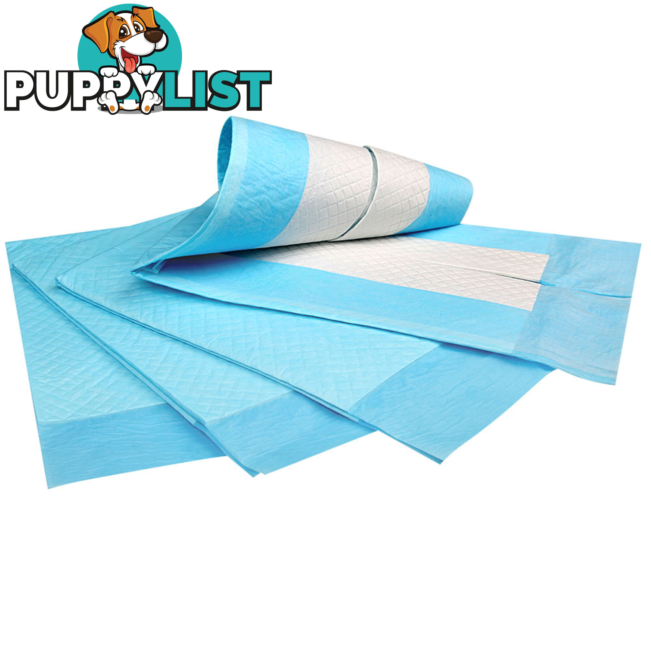 50 Puppy Pet Dog Toilet Training Pads Blue