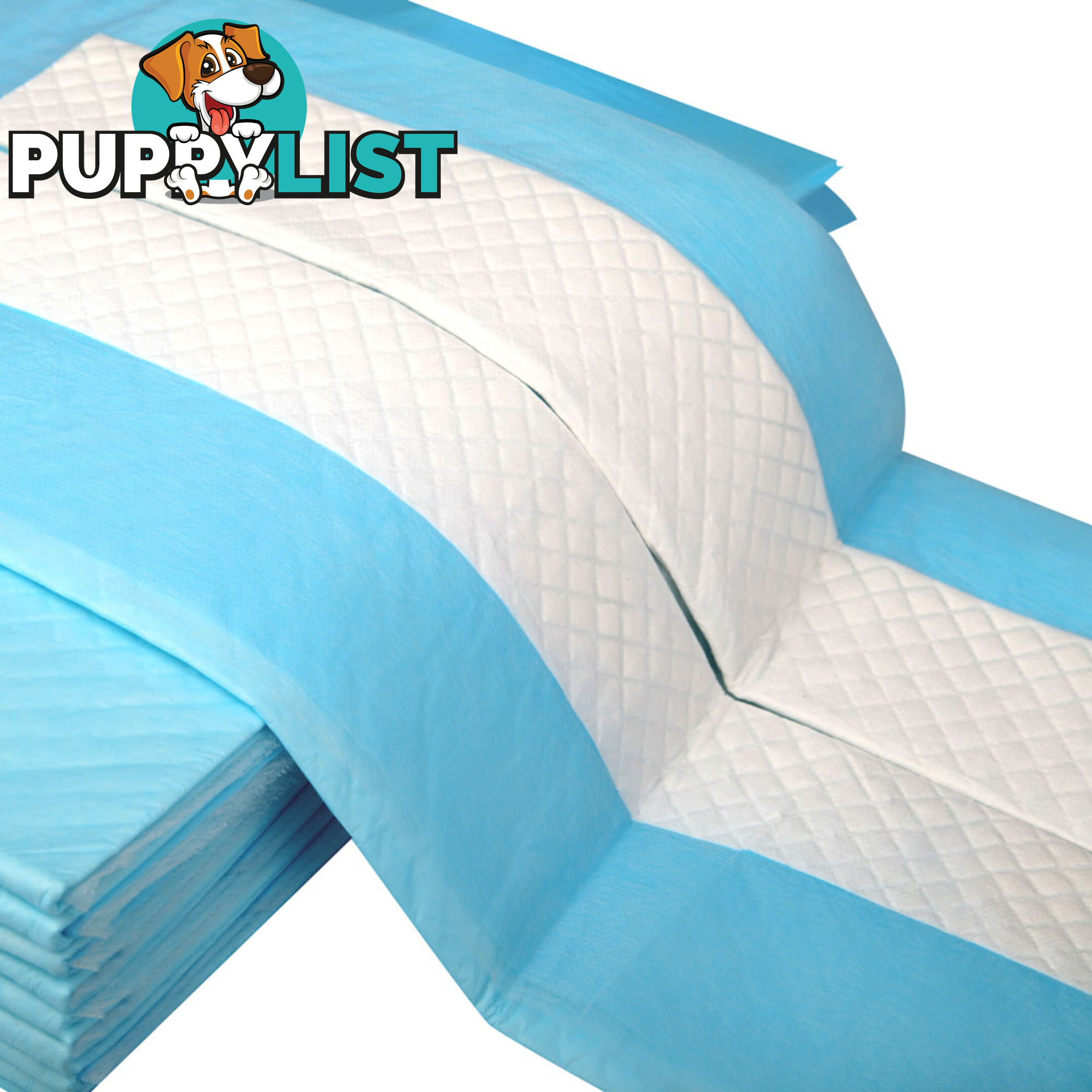 50 Puppy Pet Dog Toilet Training Pads Blue