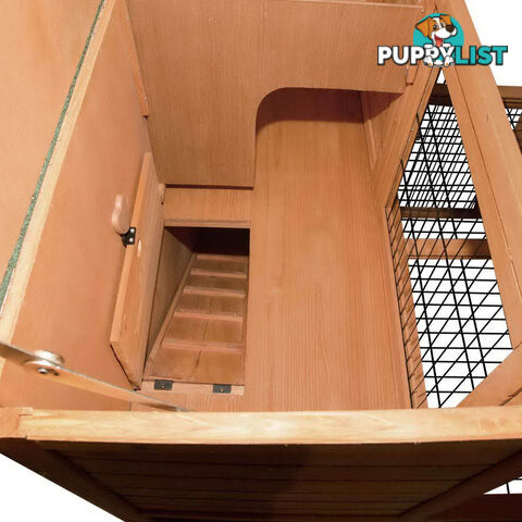 Deluxe Rabbit Cage Hutch w/ Under-Run