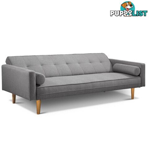 3 Seater Faux Linen Fabric Sofa