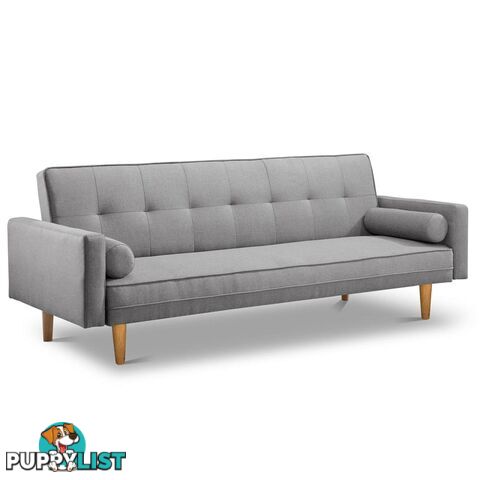 3 Seater Faux Linen Fabric Sofa