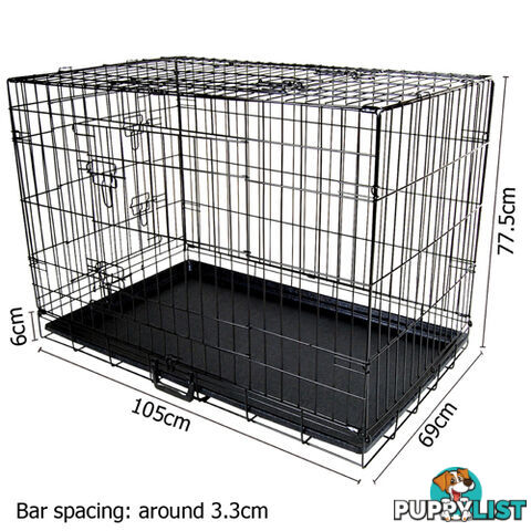 42 Inch Metal Collapsible Dog Cage