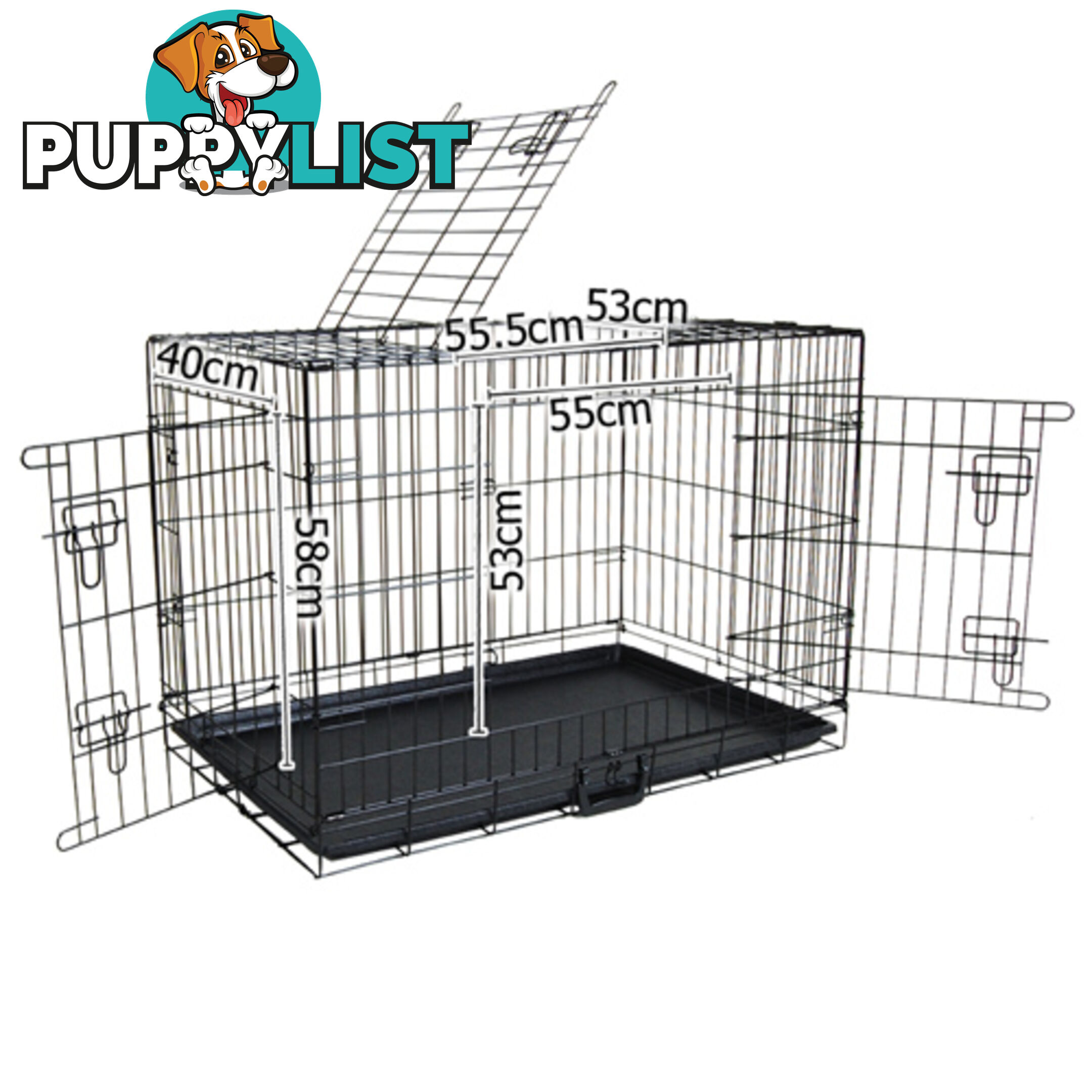 42 Inch Metal Collapsible Dog Cage