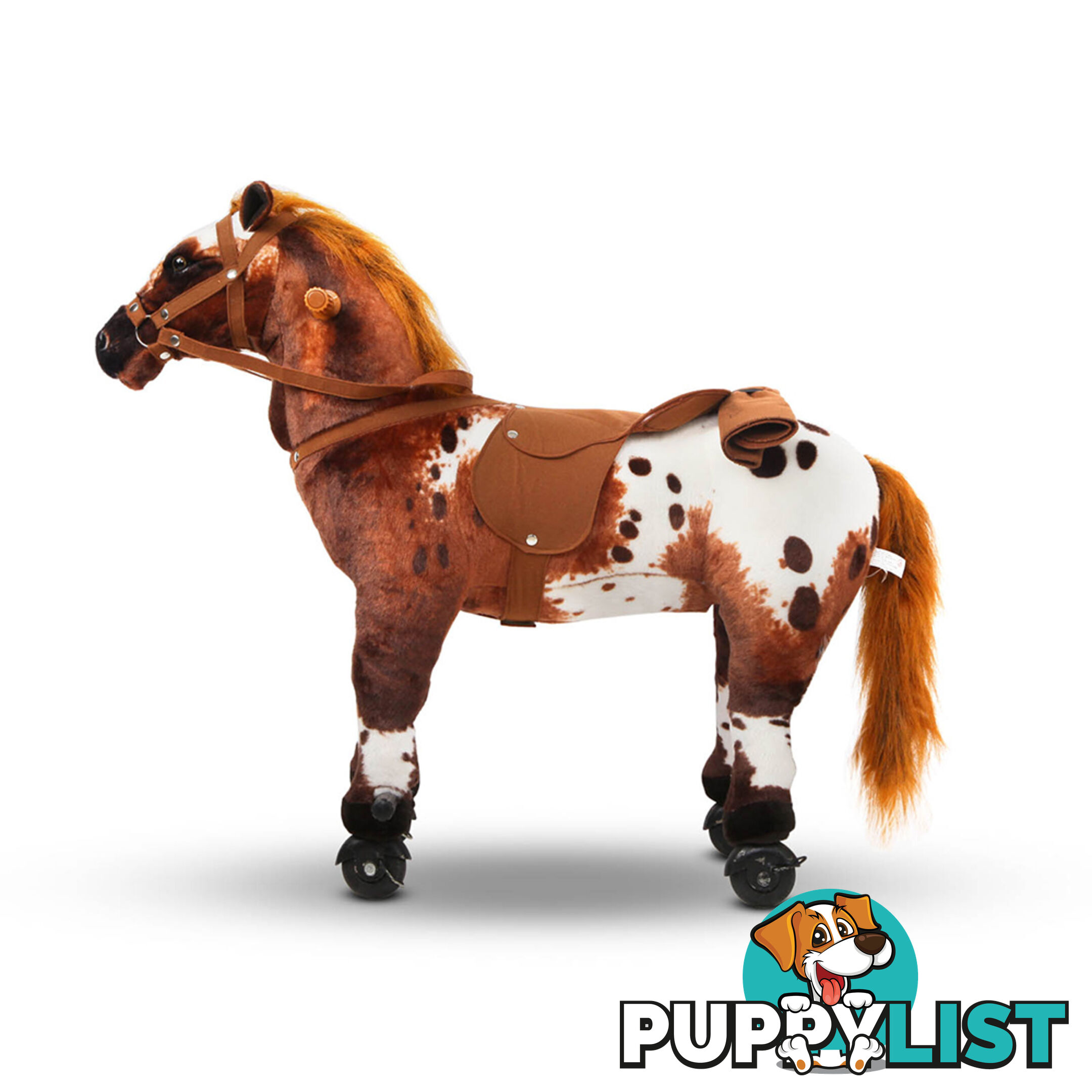 Ride on Pedal Toy Pony - Brown