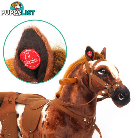 Ride on Pedal Toy Pony - Brown