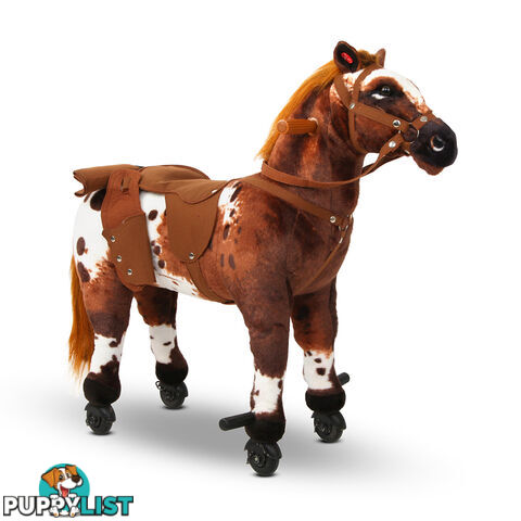 Ride on Pedal Toy Pony - Brown