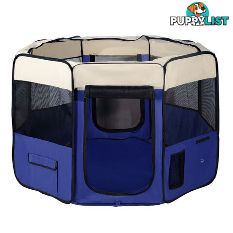 Pet Dog Puppy Cat Exercise Playpen Crate Cage Tent Blue