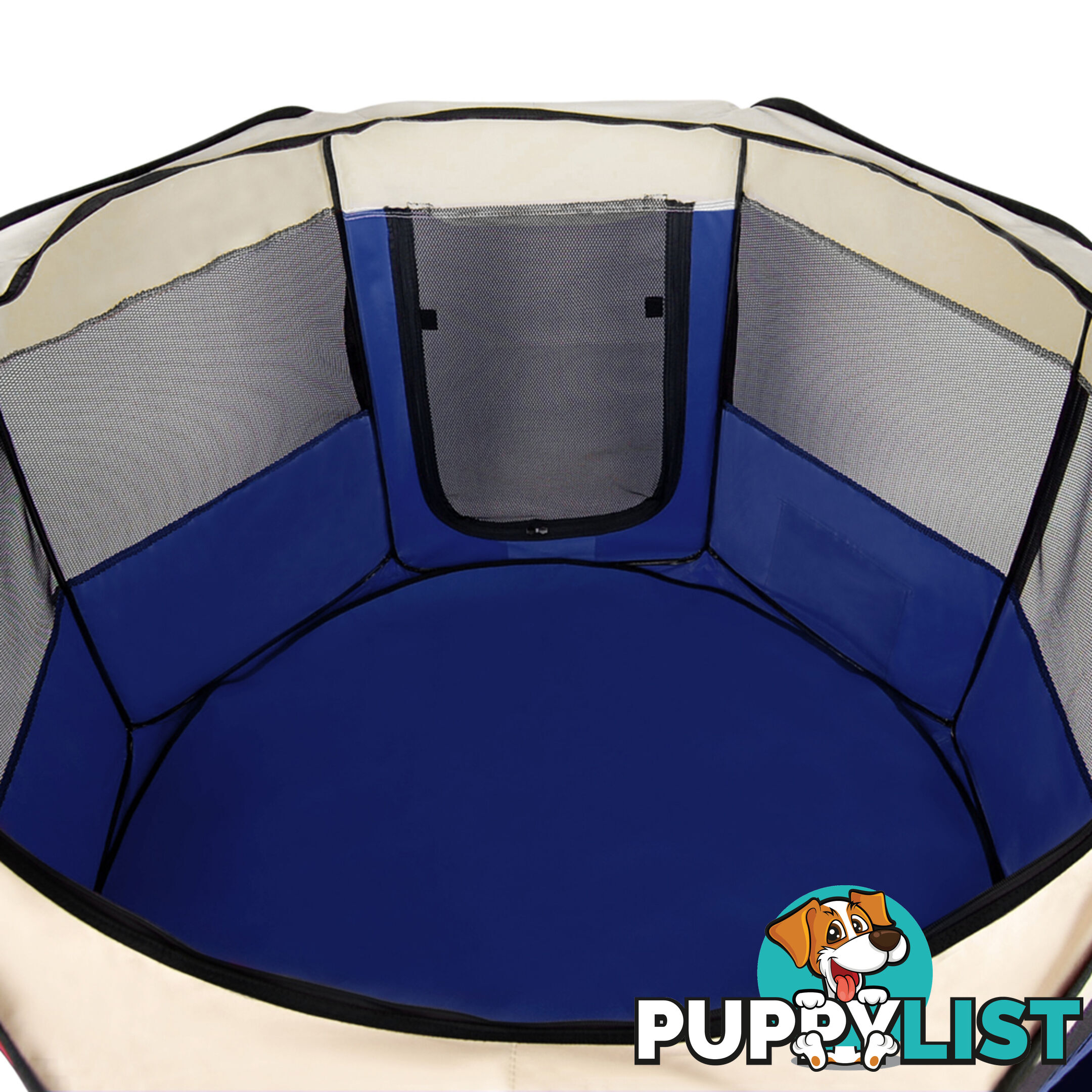 Pet Dog Puppy Cat Exercise Playpen Crate Cage Tent Blue