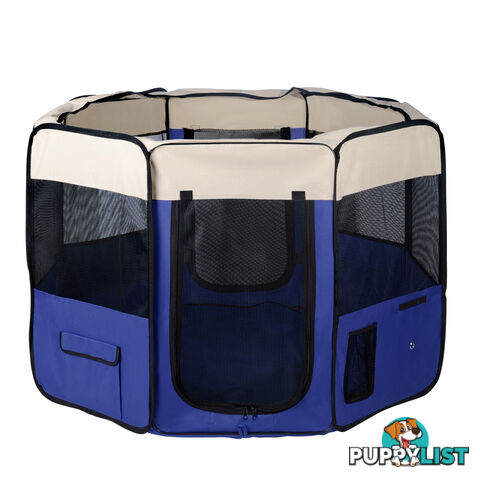 Pet Dog Puppy Cat Exercise Playpen Crate Cage Tent Blue