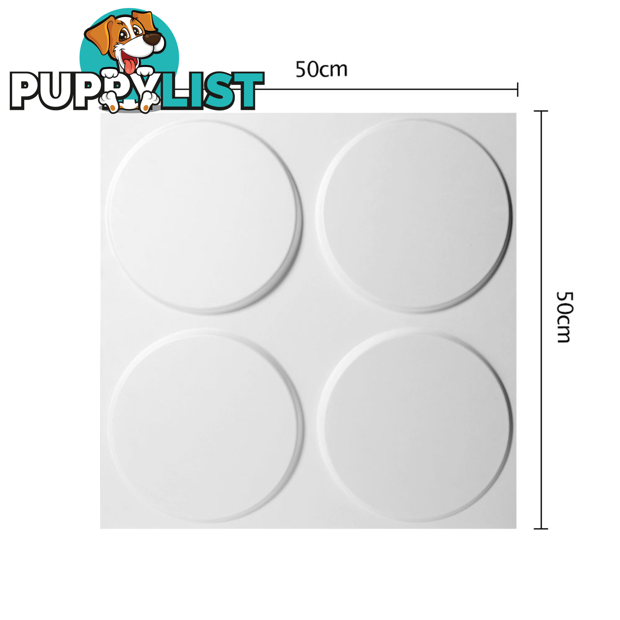 12 Pcs 3D Ellip Design Wall Panel