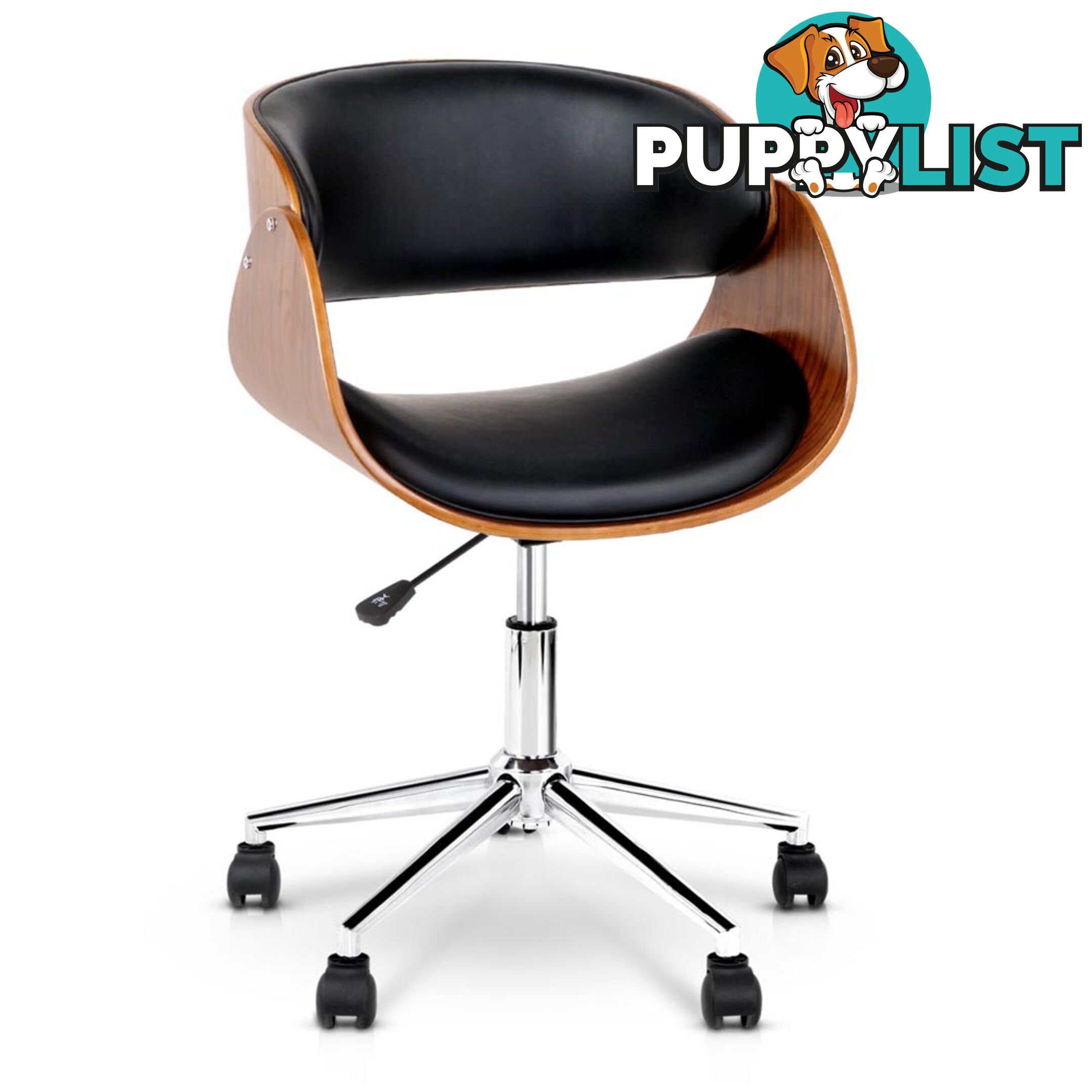 PU Leather Curved Office Chair