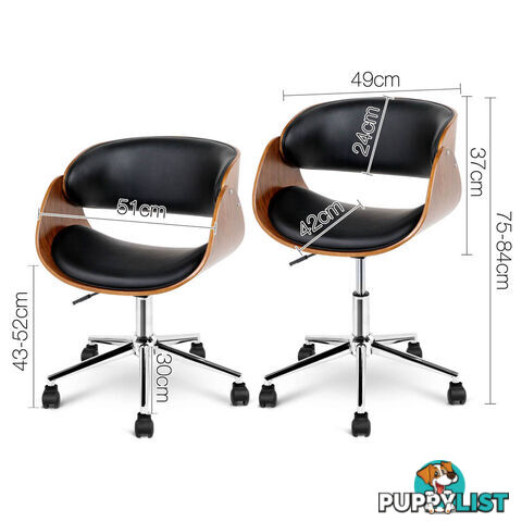 PU Leather Curved Office Chair