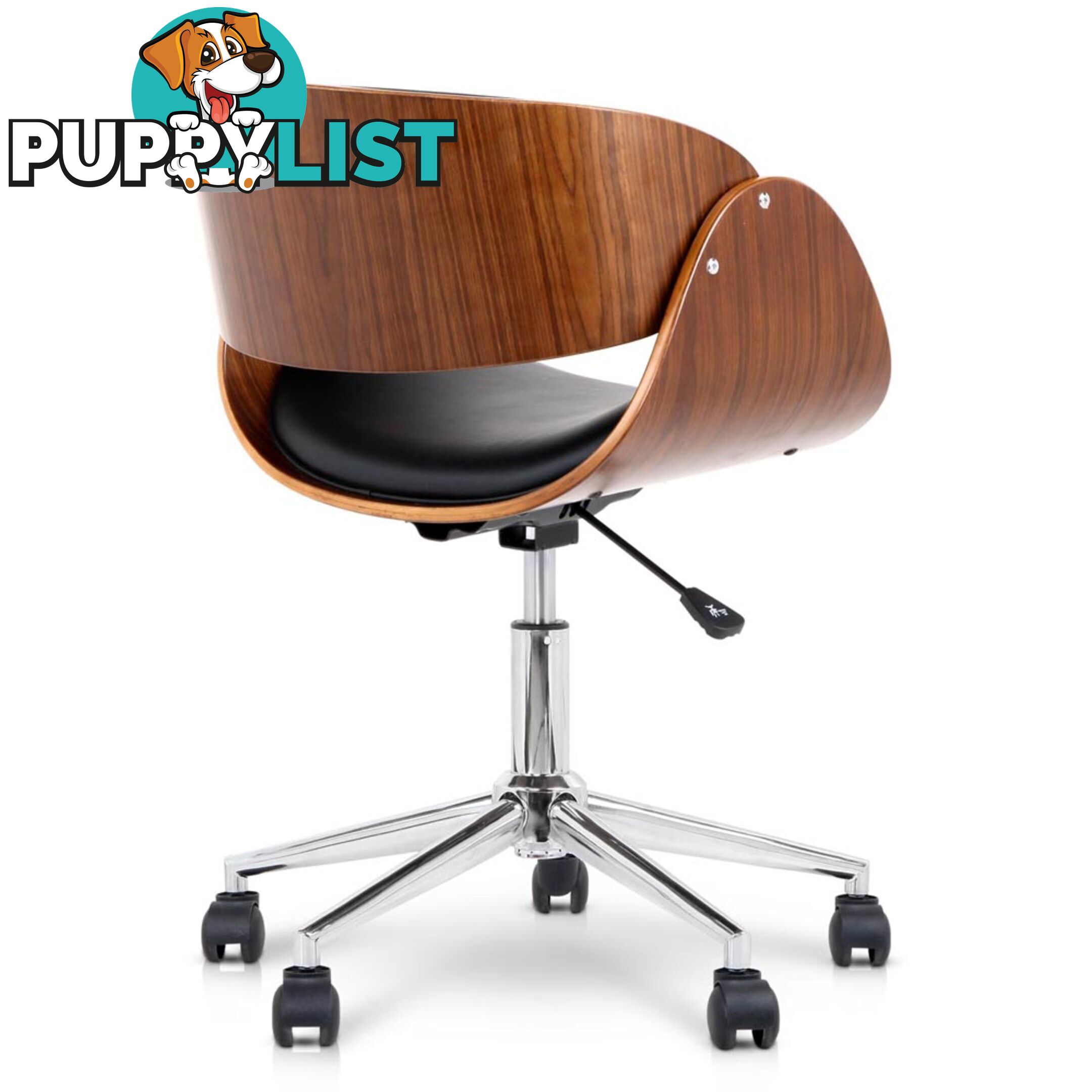 PU Leather Curved Office Chair