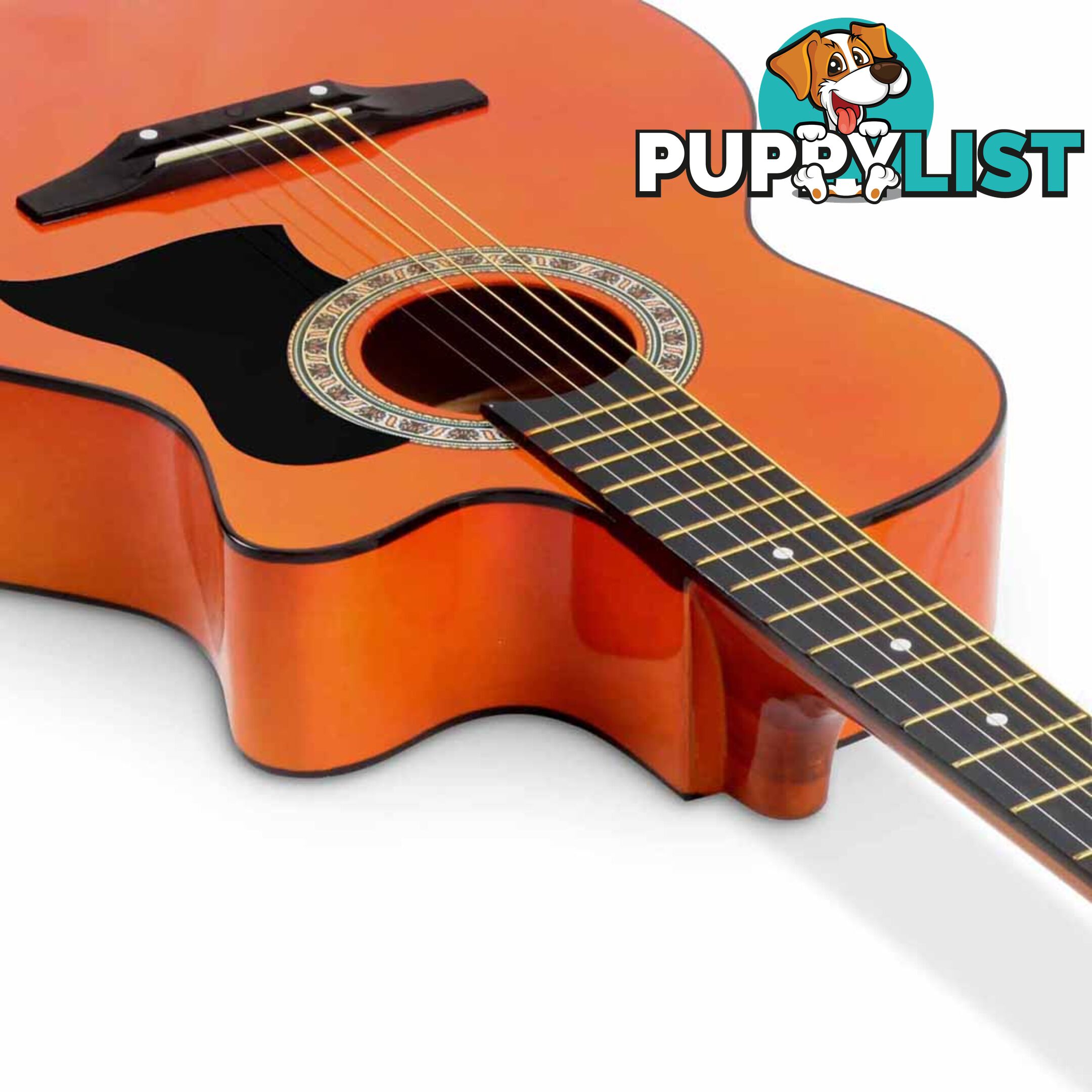 Acoustic Cutaway Steel-Stringed Guitar 38"