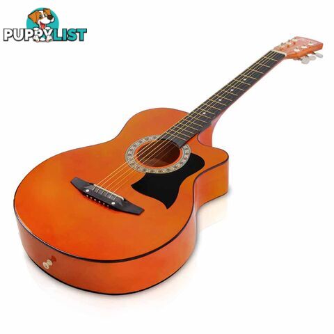 Acoustic Cutaway Steel-Stringed Guitar 38"