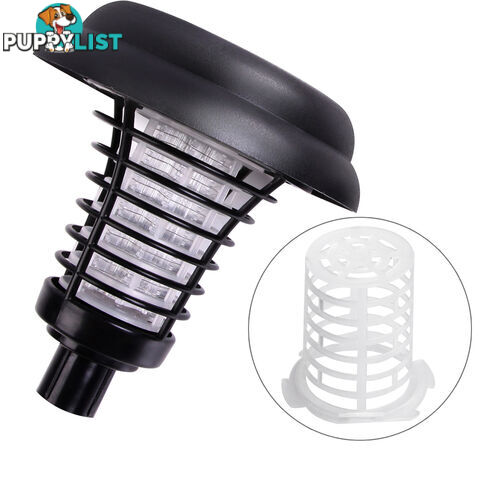 Set of 4 LED Solar Powered Bug Zapper Garden Light