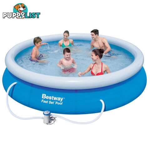 Bestway Above Ground Fast Set Swimming Pool Blue