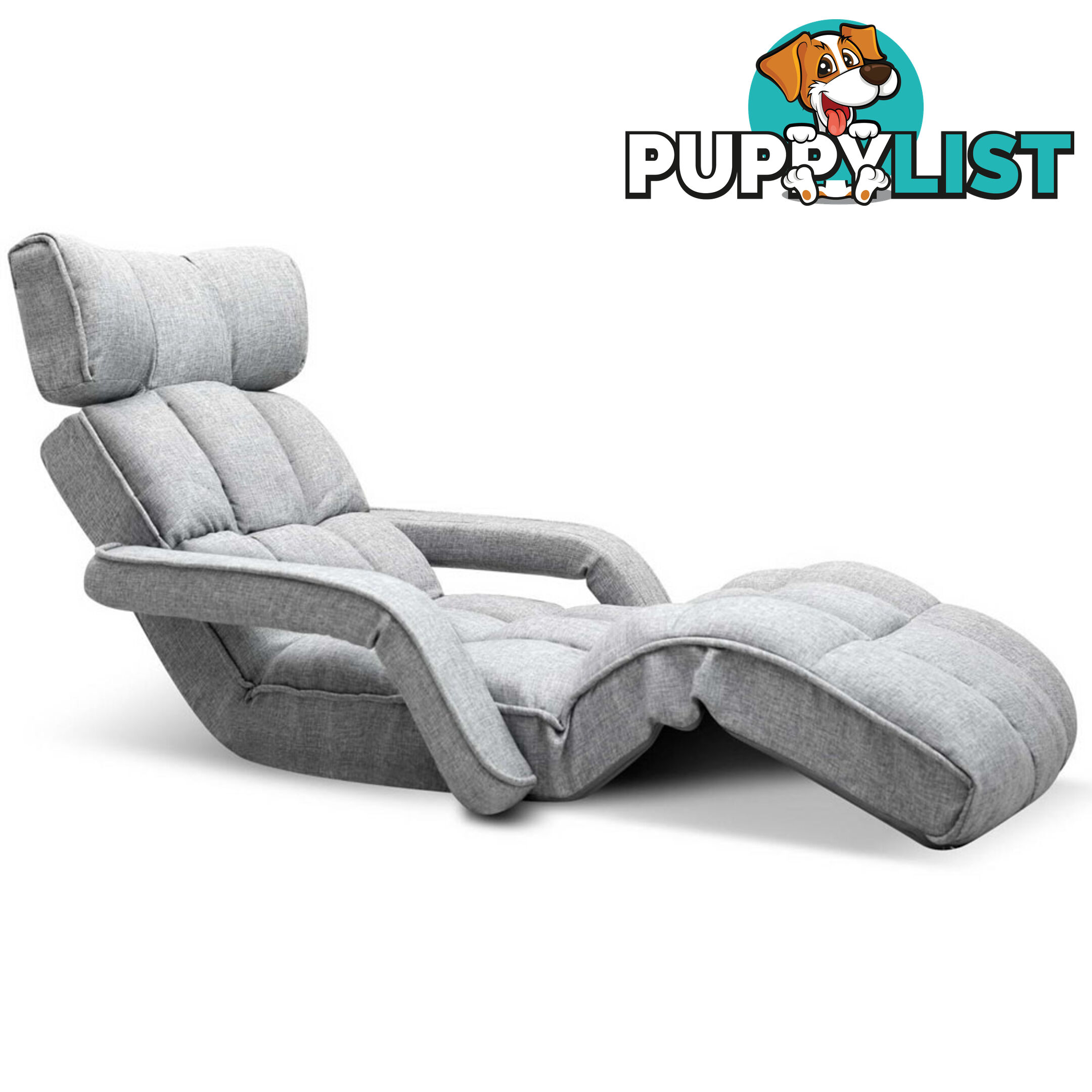 Single Size Lounge Chair with Arms _ÑÐ Grey