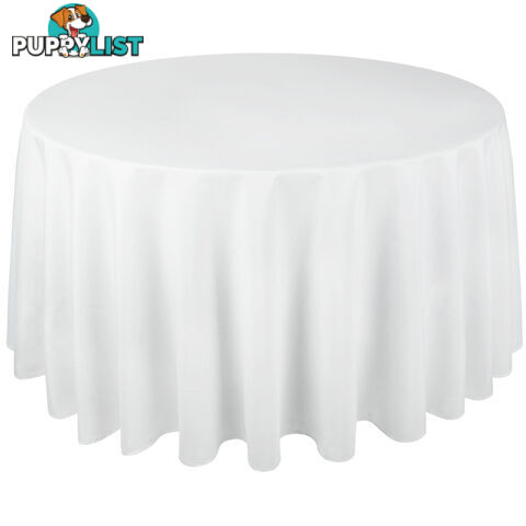 4 Pcs Wedding Table Cloth Round 229cm White