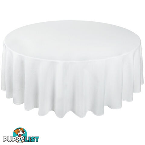 4 Pcs Wedding Table Cloth Round 229cm White