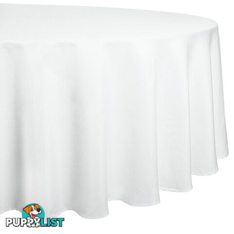 4 Pcs Wedding Table Cloth Round 229cm White