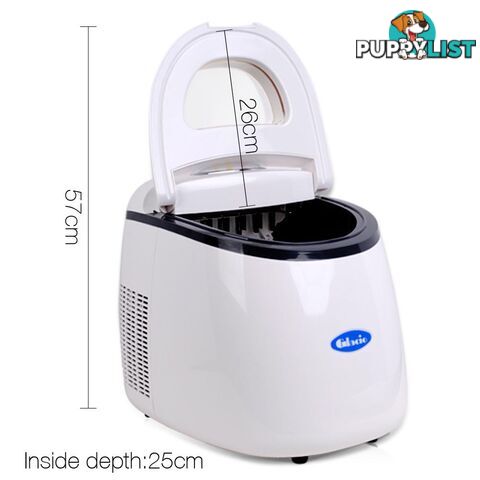 Portable Ice Cube Maker Machine White 2L