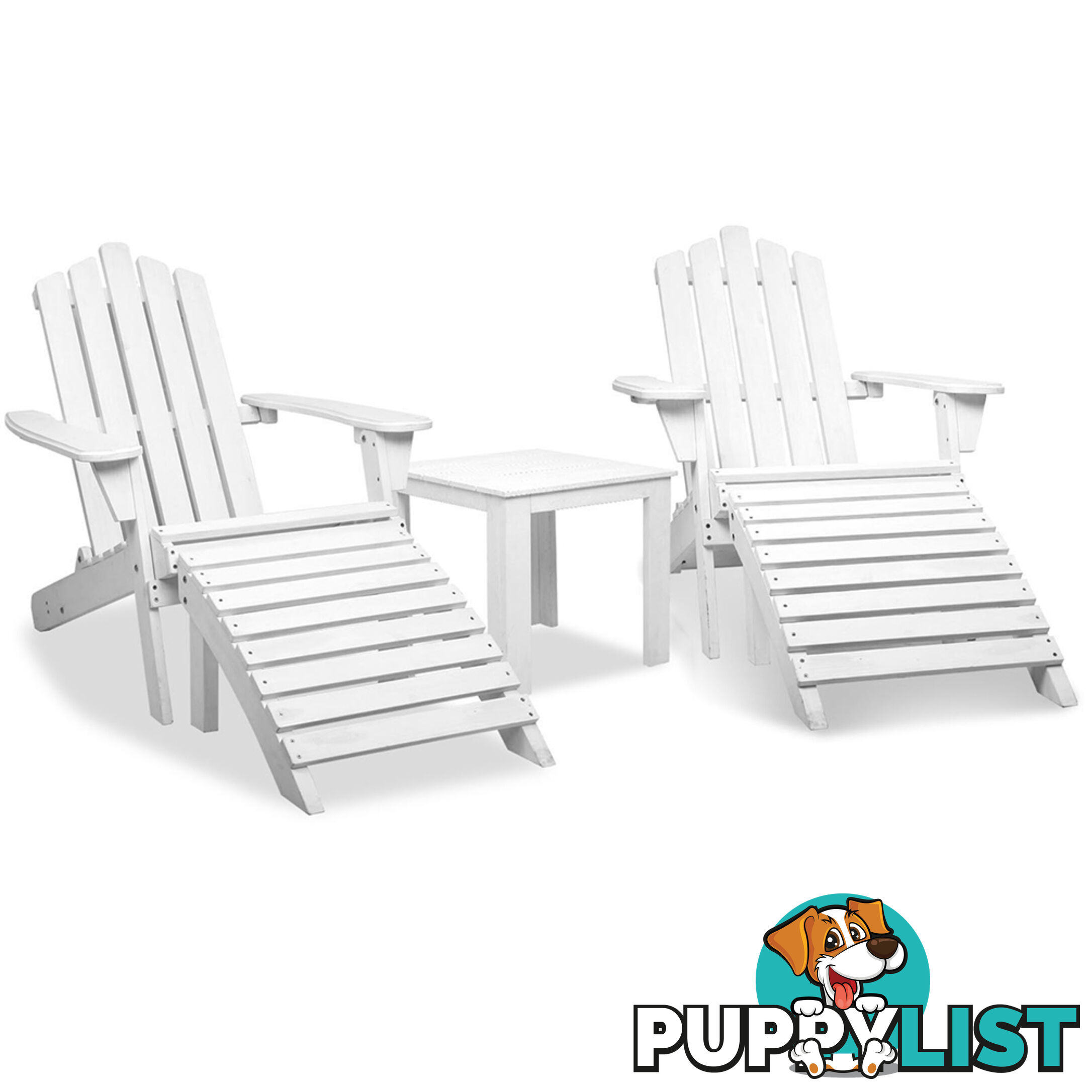 Adirondack Chairs & Side Table  5 Piece Set