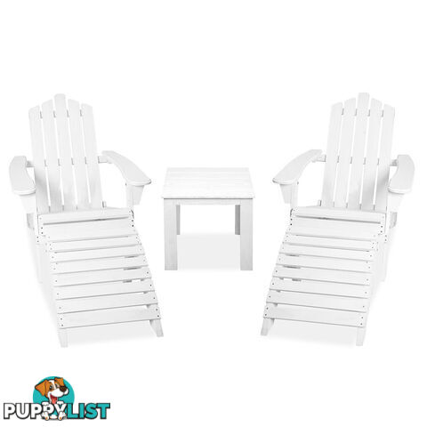 Adirondack Chairs & Side Table  5 Piece Set