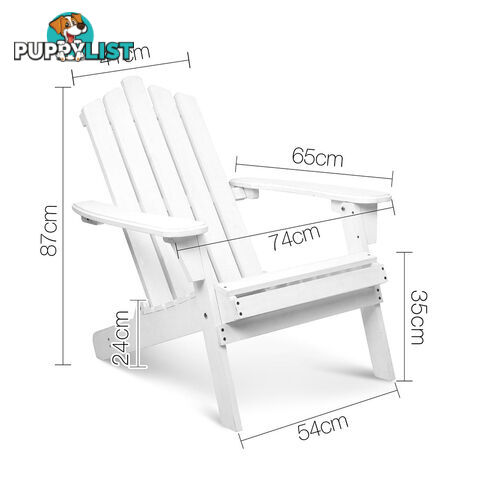 Adirondack Chairs & Side Table  5 Piece Set