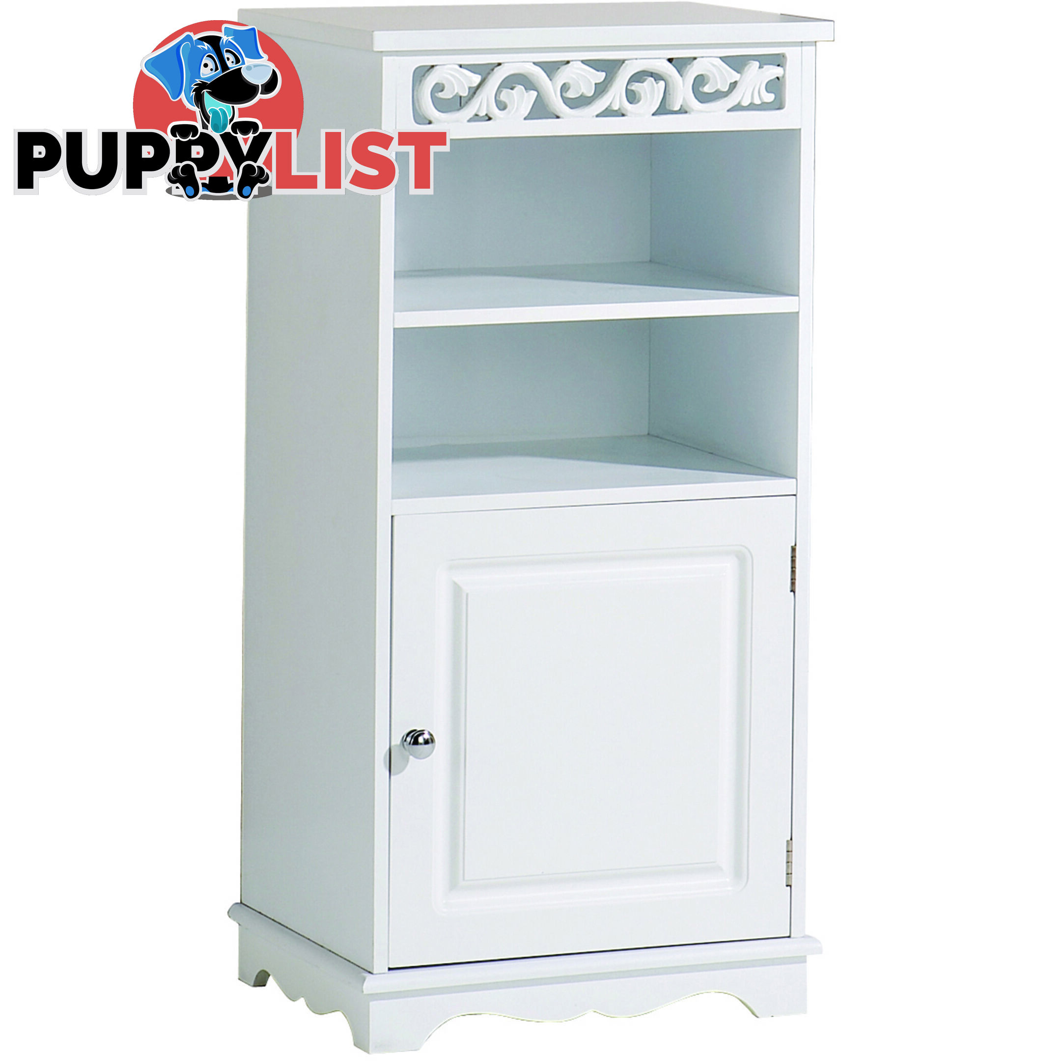 Lure Floor Cupboard in WHITE